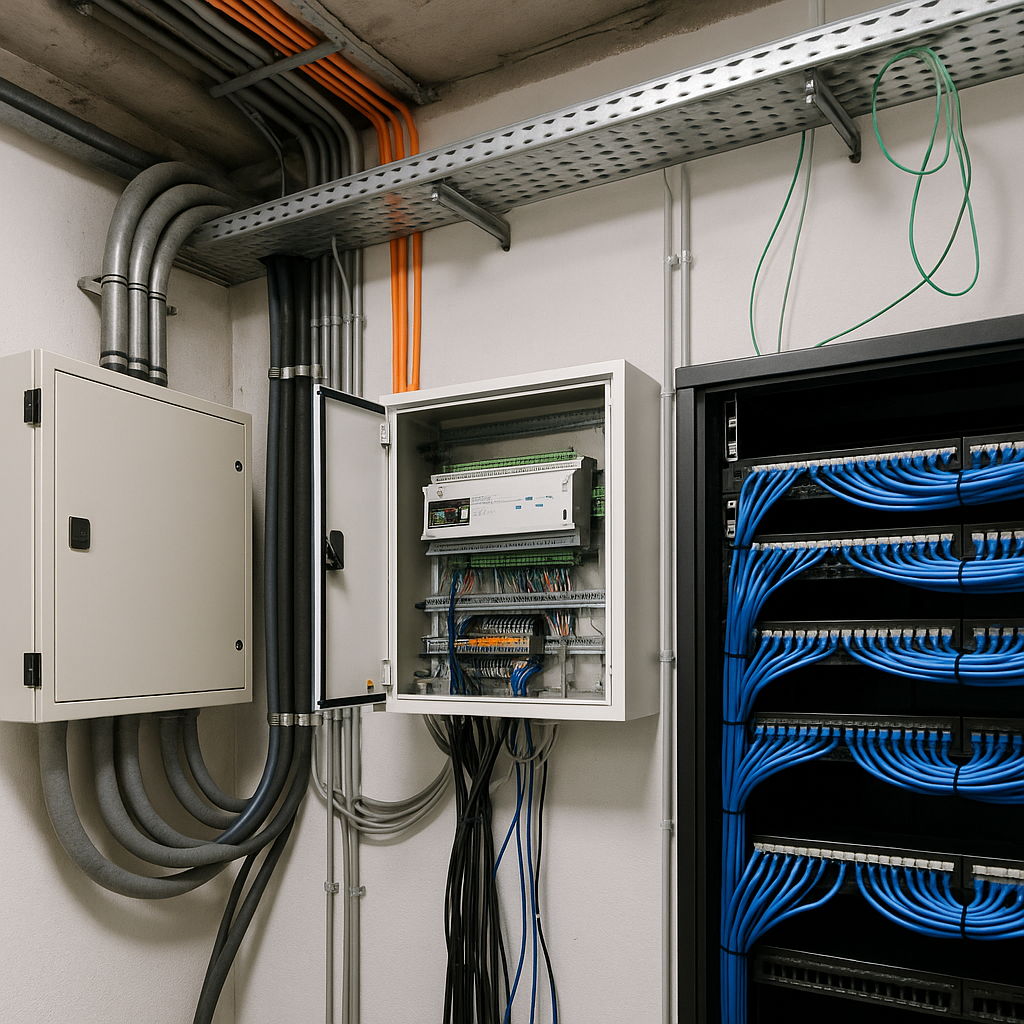 Integracja systemów teleinformatycznych z BMS i automatyką budynku – wyzwania, zakłócenia i koordynacja z instalacjami elektrycznymi