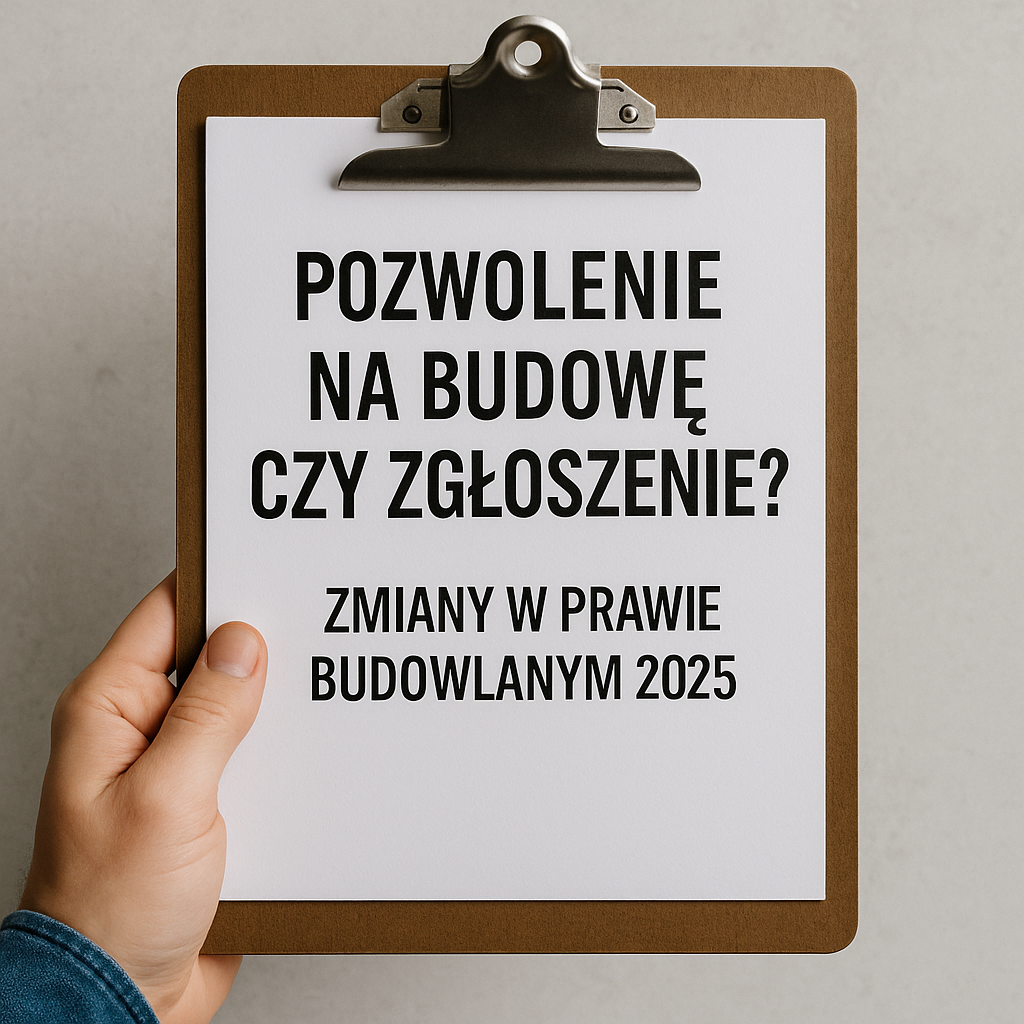 Pozwolenie na budowę czy zgłoszenie? Zmiany w Prawie budowlanym 2025