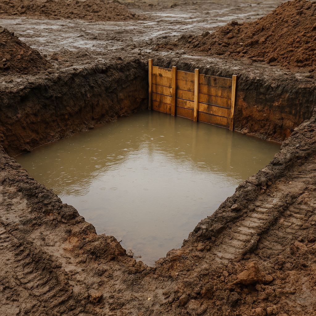 Co zrobić, jeśli podczas kopania fundamentów trafisz na wodę?