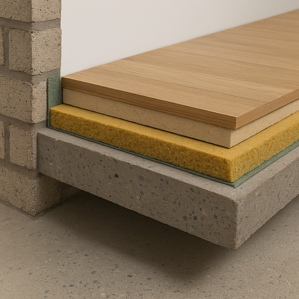 Jak zaprojektować strop, żeby nie przenosił dźwięków z piętra?