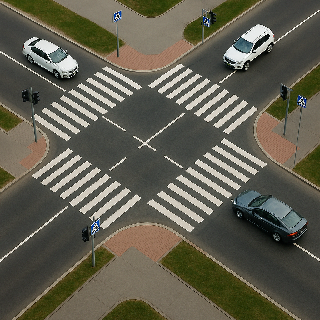 Jak zaprojektować skrzyżowanie bezpieczne dla kierowców i pieszych