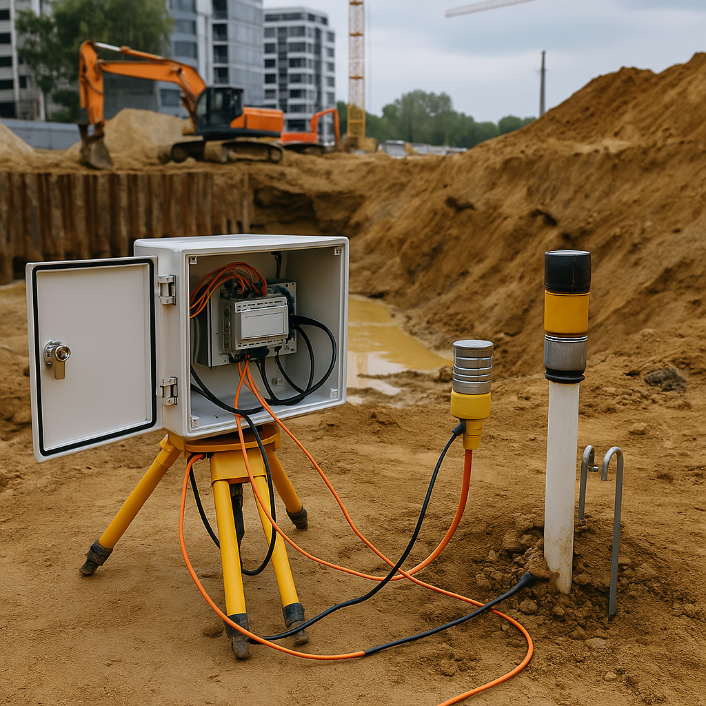 Monitoring geotechniczny podczas budowy – jak wygląda w praktyce i dlaczego jest kluczowy dla bezpieczeństwa inwestycji