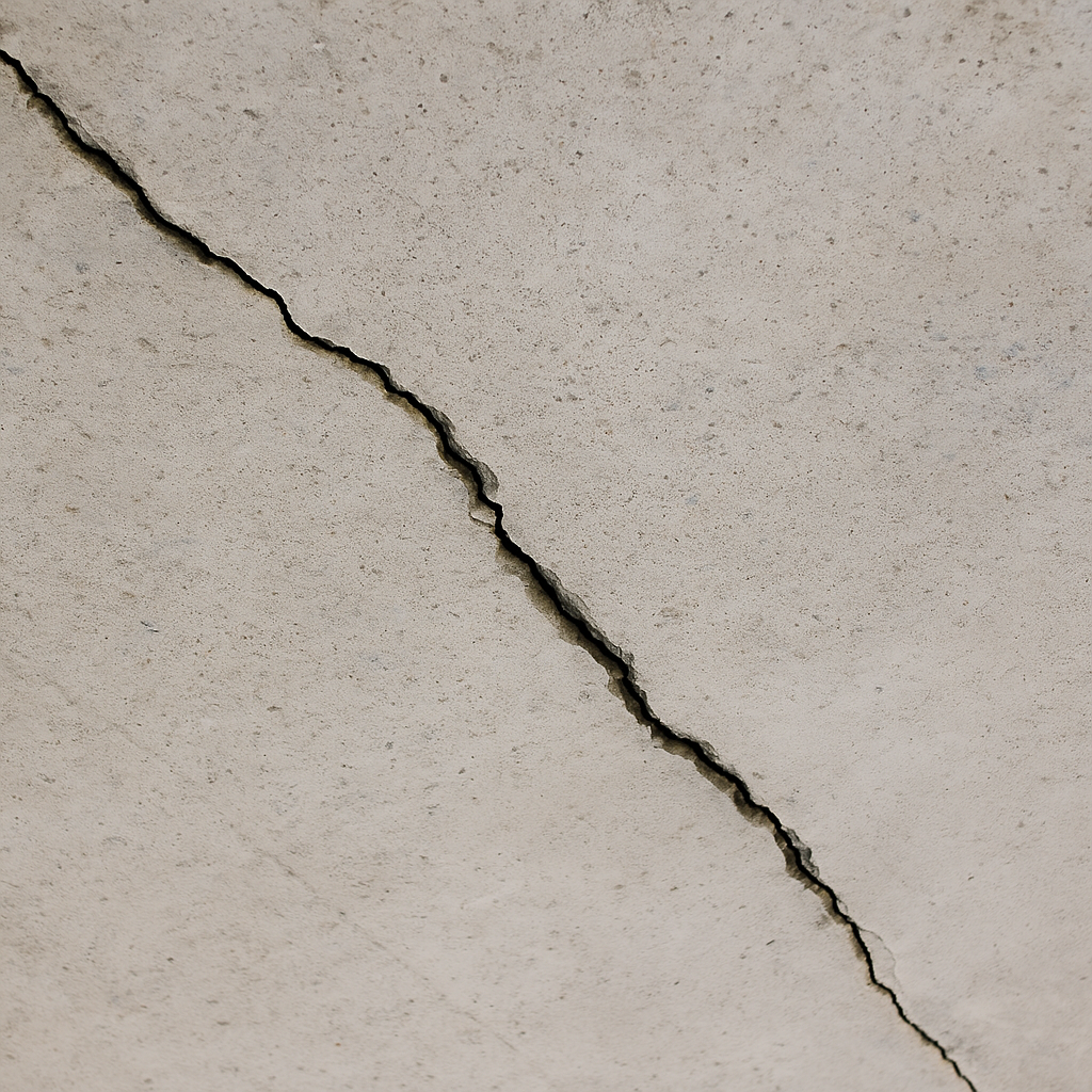 Pęknięcie jest efektem działania praw fizyki