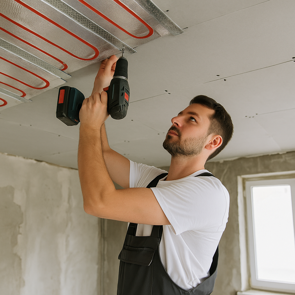 Ogrzewanie sufitowe – nowoczesny sposób na komfort cieplny w domu. Jak działa, ile kosztuje i czy warto je stosować?