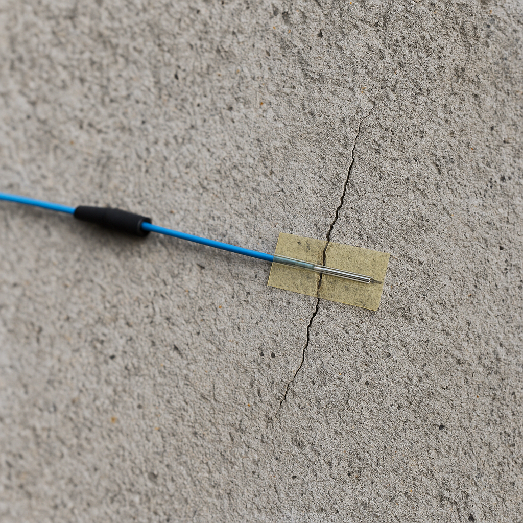 Czujnik pęknięć w konstrukcji