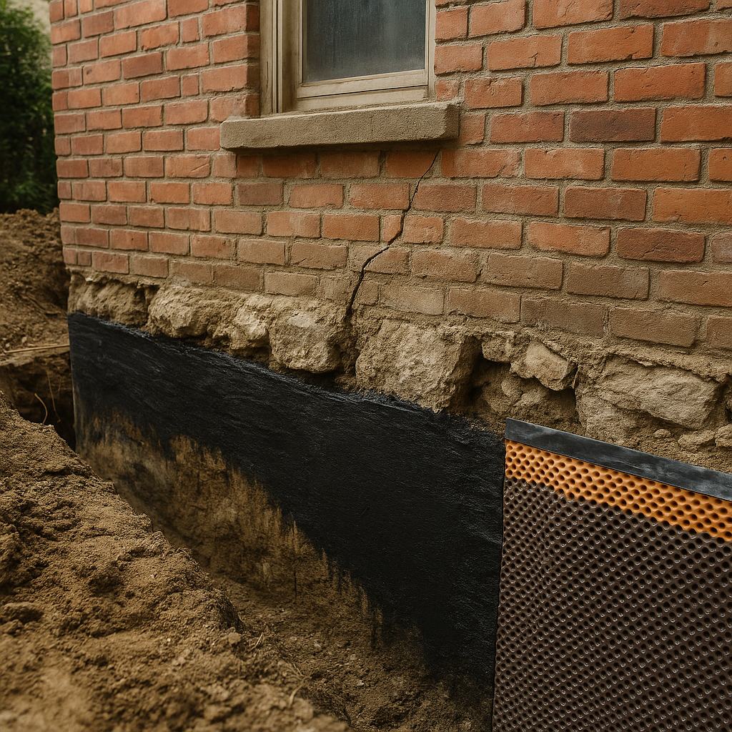 Fundamenty w starym domu