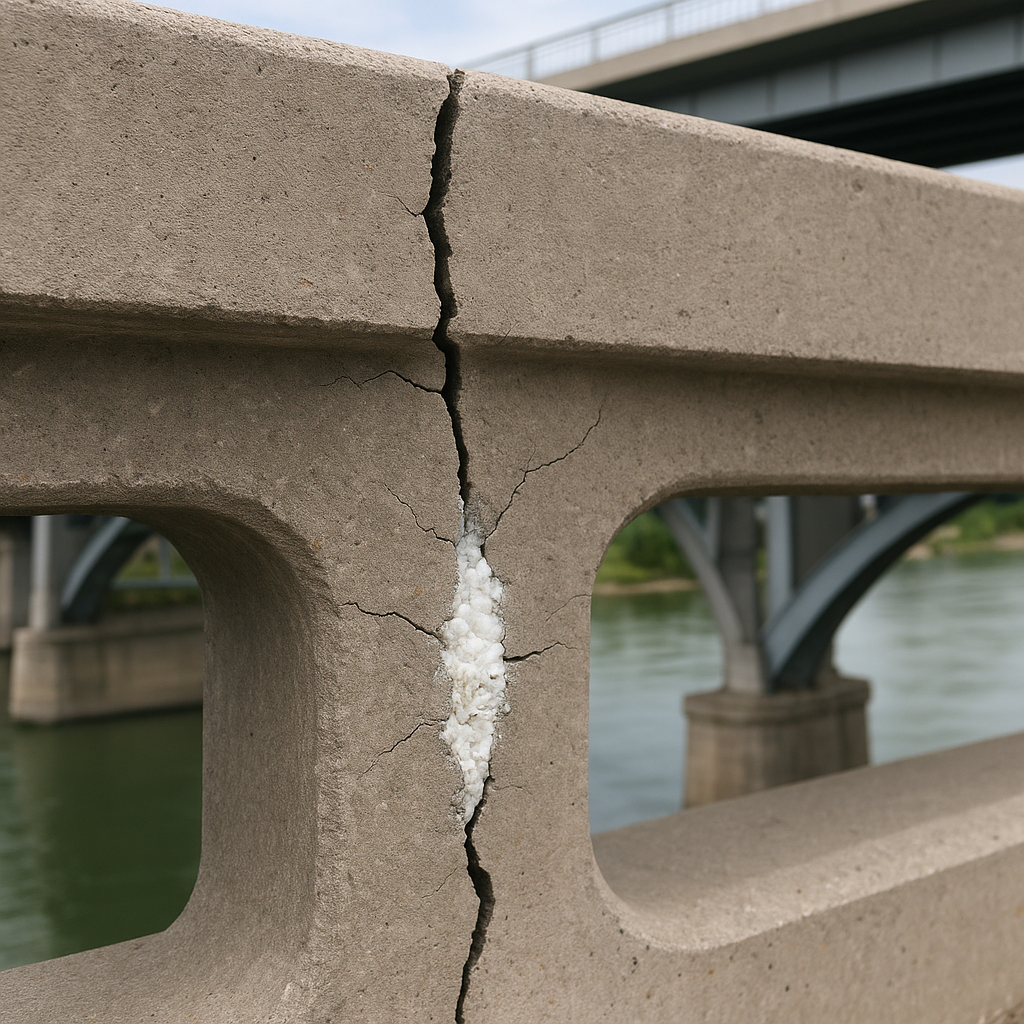 Czy most może sam naprawiać swoje pęknięcia?