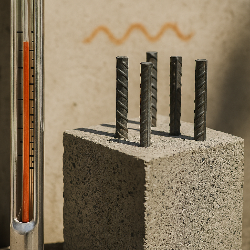 Jak temperatura zmienia parametry betonu i stali w konstrukcjach budowlanych – pełny przewodnik inżynierski