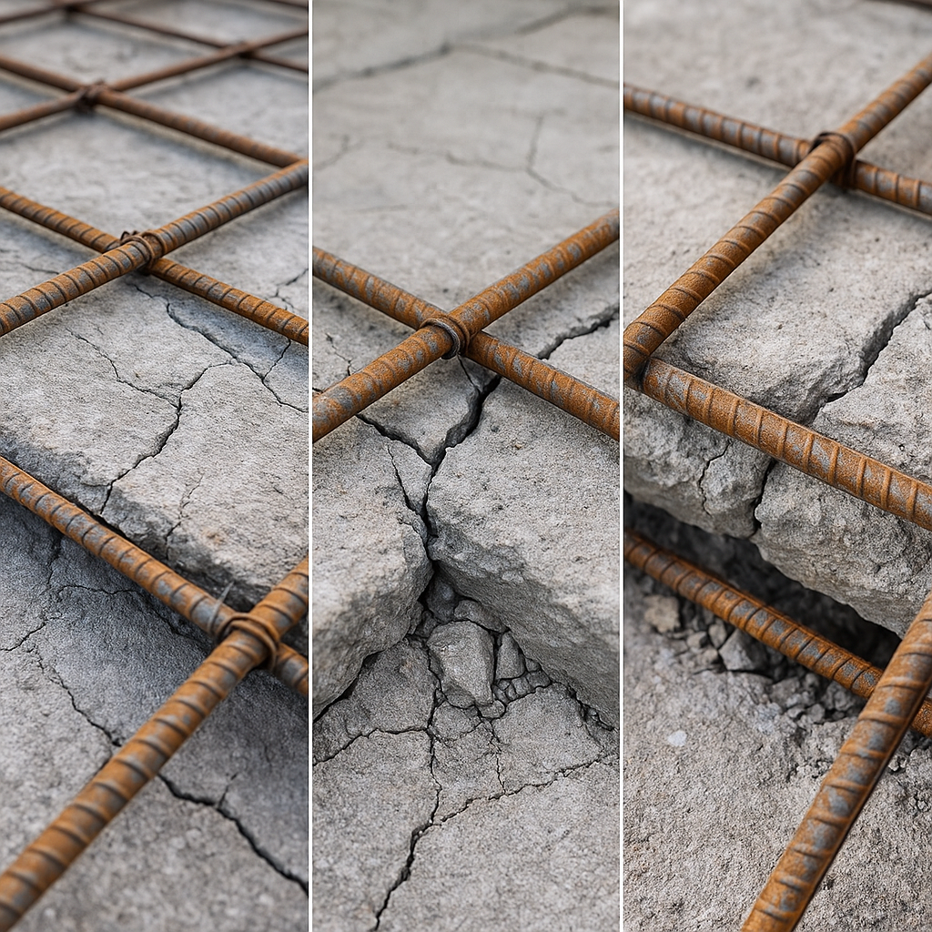 Skutki błędnego ułożenia prętów głównych