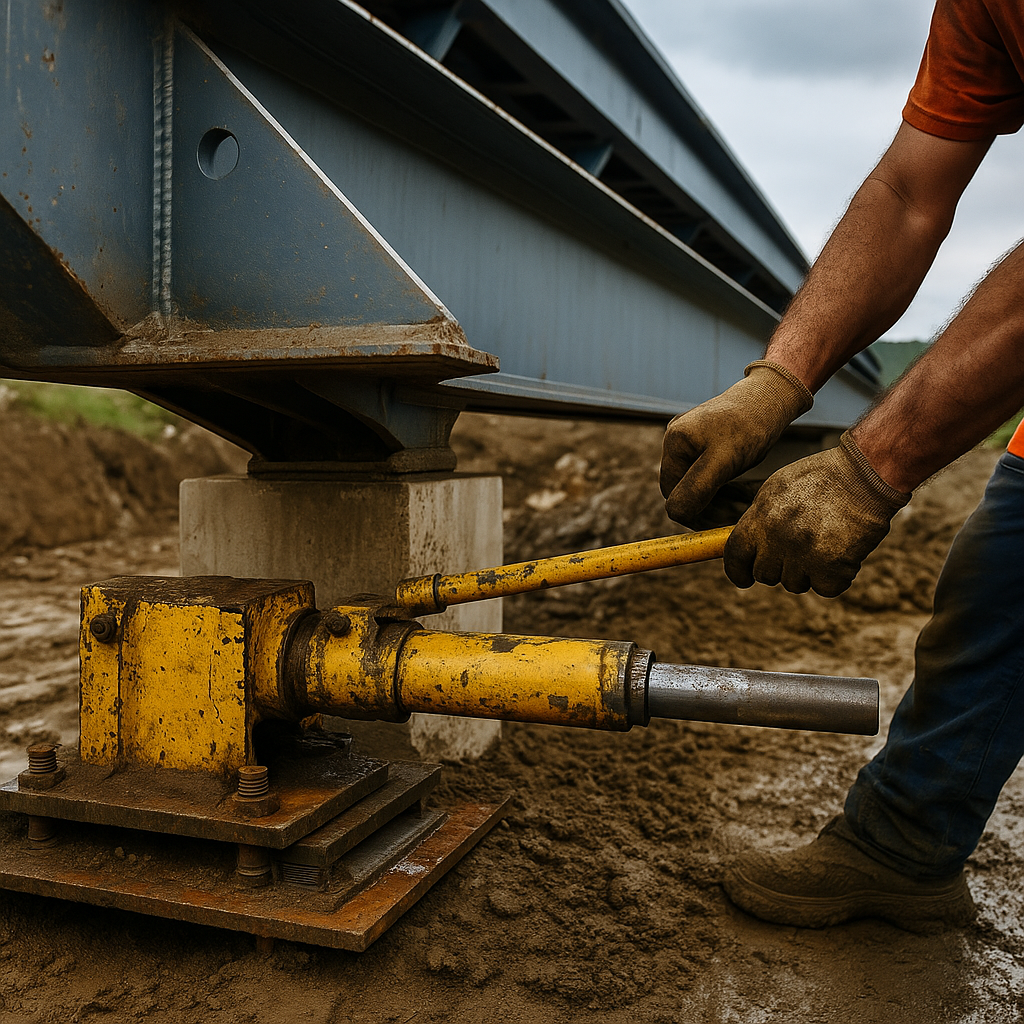 Jak wygląda proces budowy przęsła mostu metodą nasuwania podłużnego