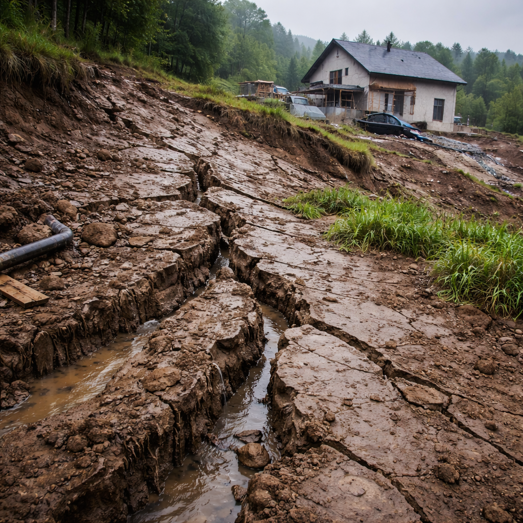 Jak rozpoznać w terenie niebezpieczne osuwisko pod zabudowę? zdjęcie nr 2