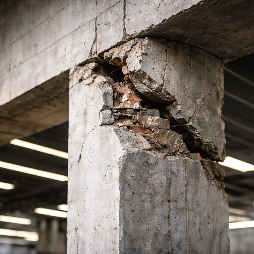 Brak dylatacji w konstrukcji budynku