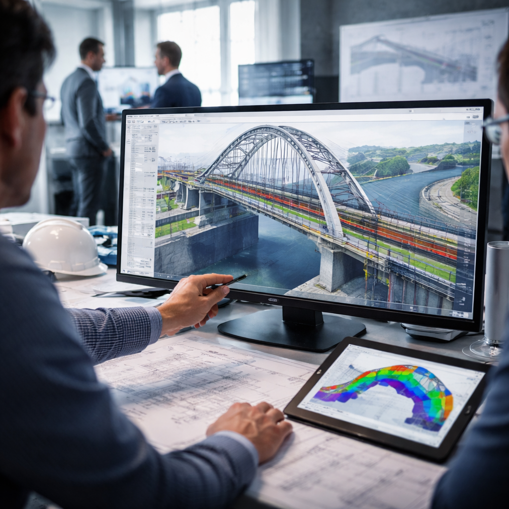 Jak zmienia się projektowanie mostów w erze BIM i symulacji cyfrowych?