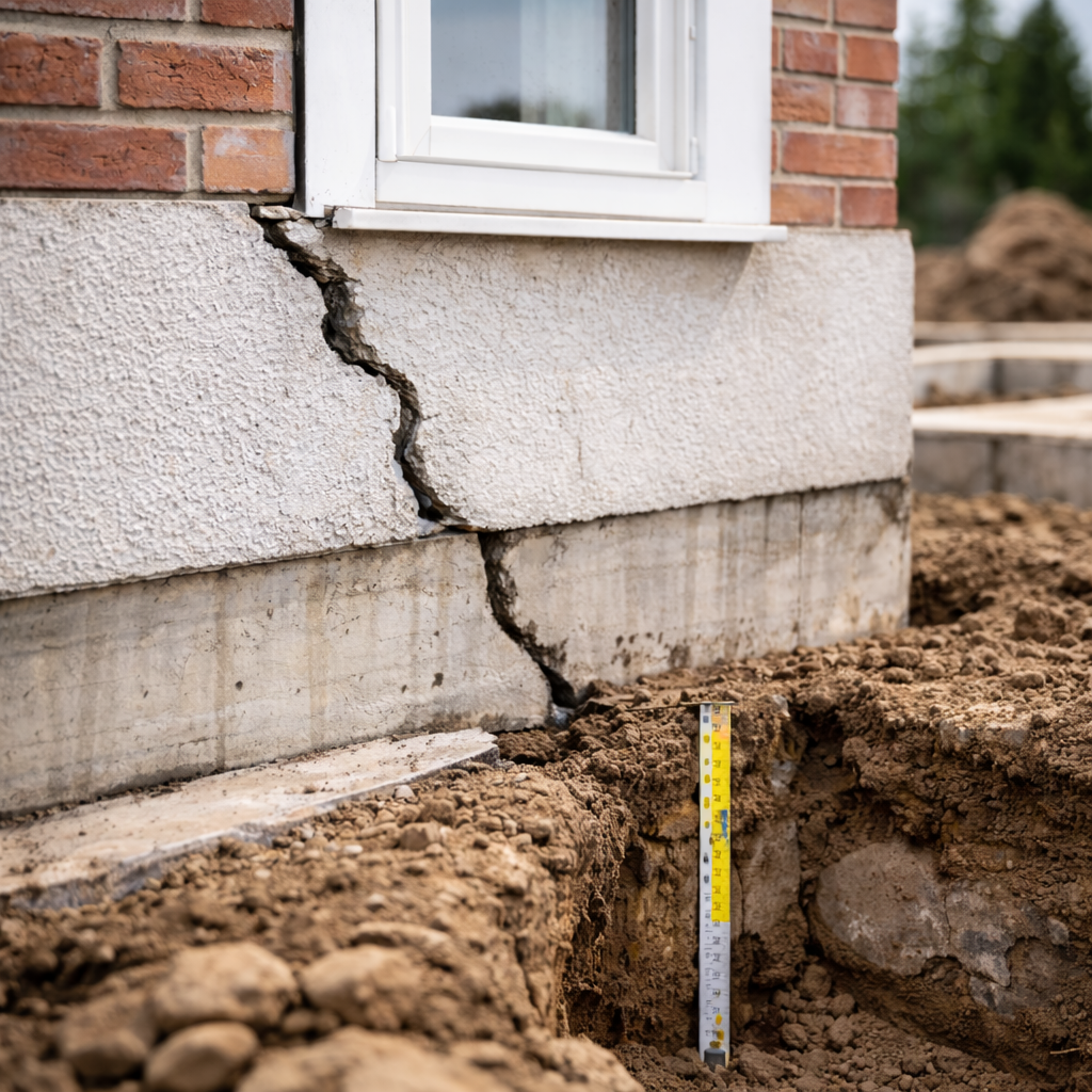 Stopniowo powiększające się rysy