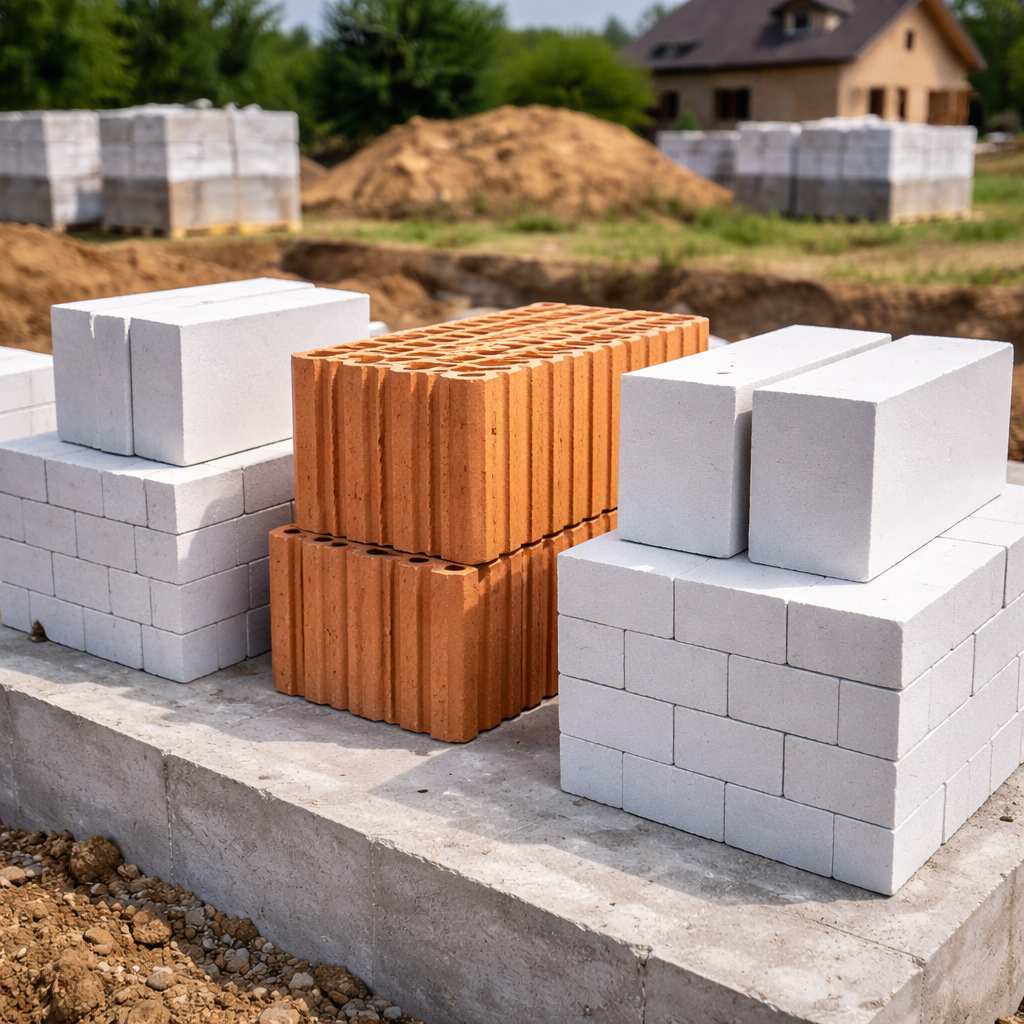 Beton komórkowy, ceramika czy silikaty – porównanie bez marketingu