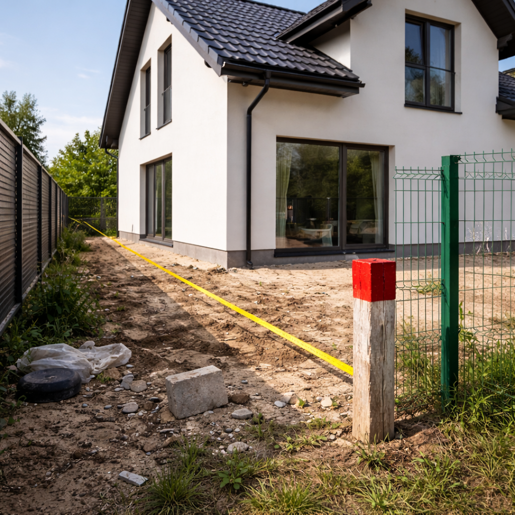 Odległość domu od granicy działki – najczęstsze błędy inwestorów i projektantów