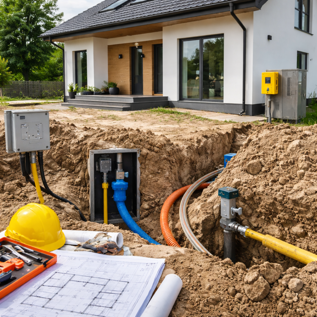 Przyłącza do domu – kiedy je wykonać i ile to trwa? Kompletny poradnik dla inwestora