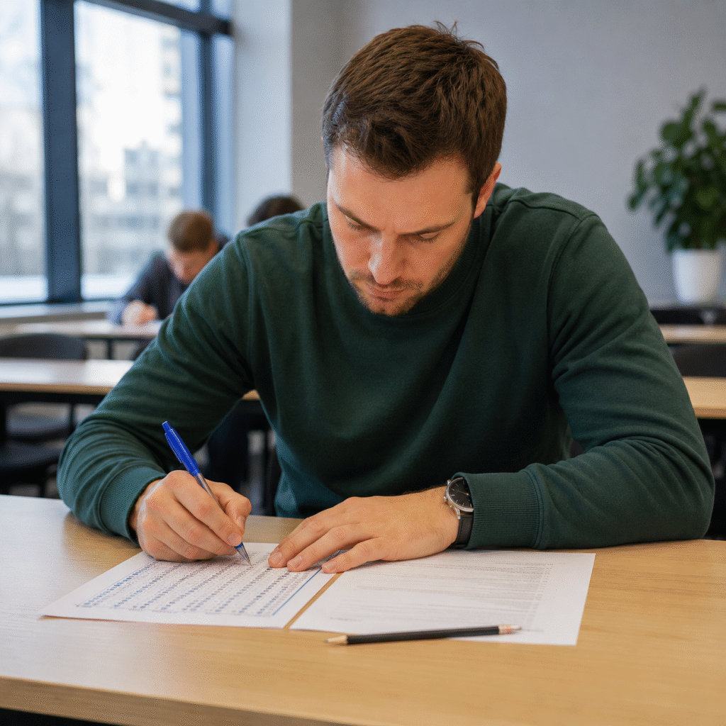 Jak kontrolować tempo rozwiązywania testu na uprawnienia budowlane?
