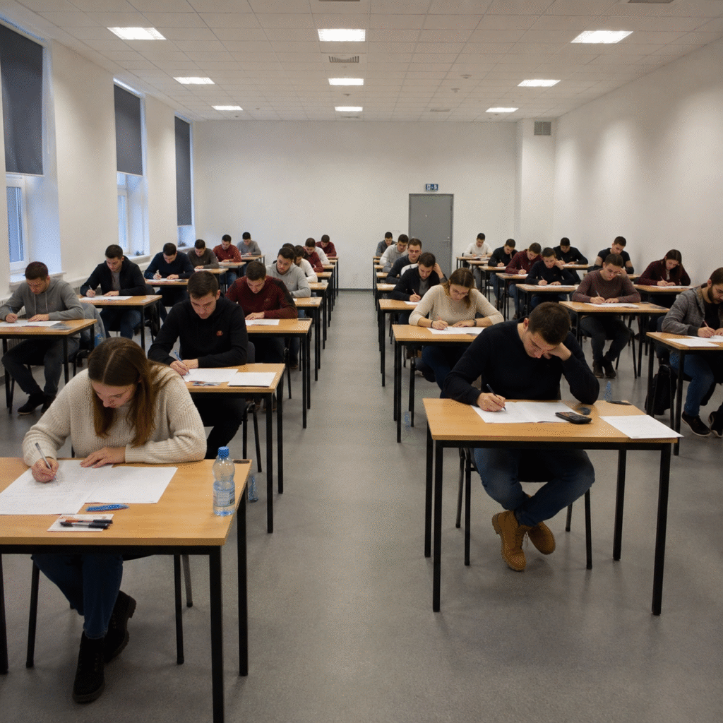 Jak wygląda sala egzaminacyjna i przebieg testu? Praktyczny opis dla kandydatów