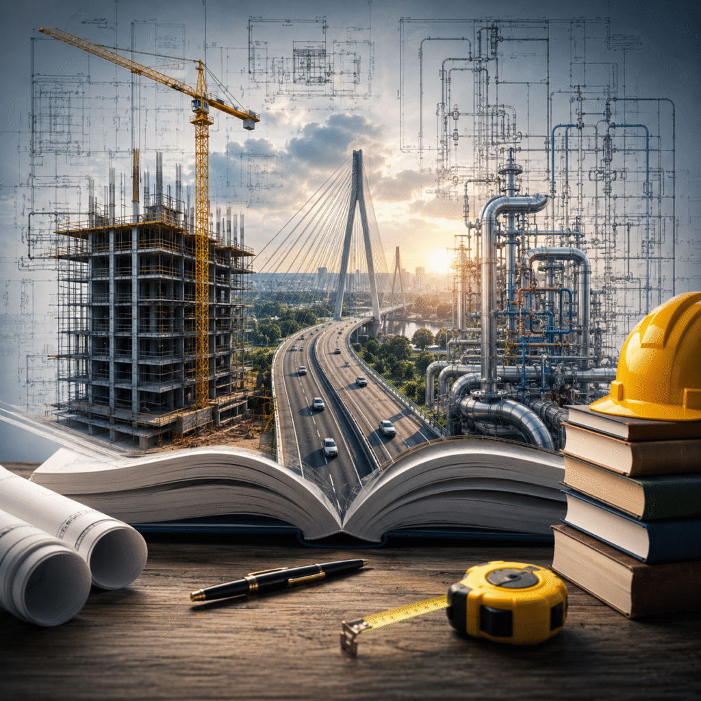 Jak różni się zakres materiału między specjalnościami budowlanymi?