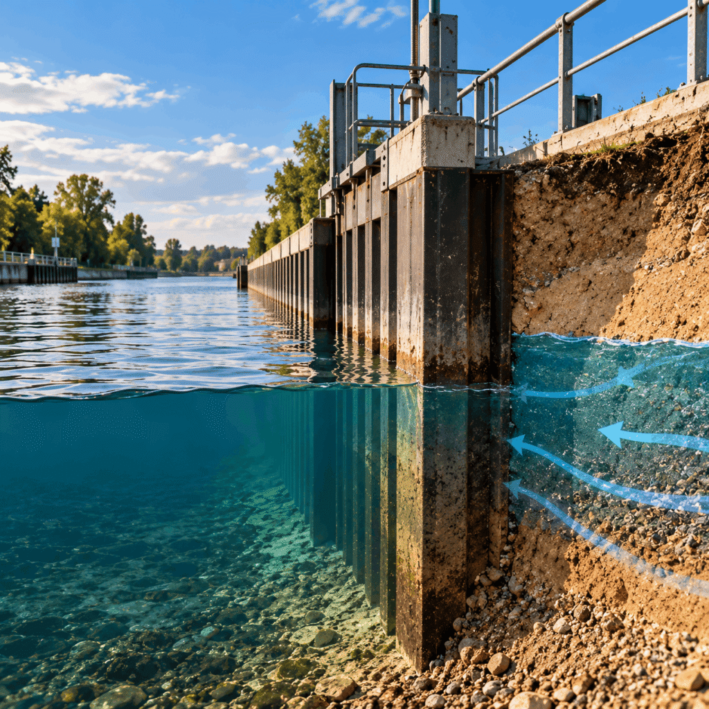 Zmiany poziomu wody a bezpieczeństwo budowli hydrotechnicznych – jak analizować je na egzaminie?